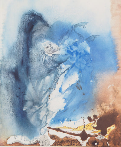 Salvador DALI : Biblia Sacra : La Création des Animaux,, Lithographie originale (photo de détail 2) - Crédit photo : Galerie Art.Paris