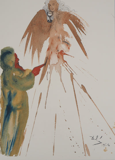 Salvador DALI : Biblia Sacra : L'Offrande, Lithographie originale (vue générale) - Crédit photo : Galerie Art.Paris