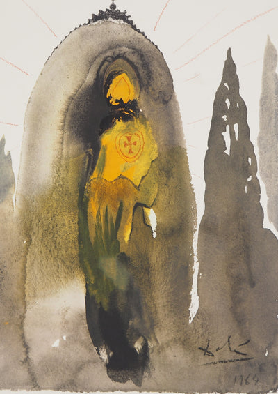 Salvador DALI : Biblia Sacra : Le Royaume de Dieu, Lithographie originale (photo de détail 2) - Crédit photo : Galerie Art.Paris