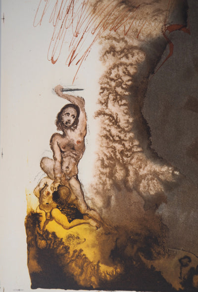 Salvador DALI : Biblia Sacra : Abraham, Lithographie originale (photo de détail 4) - Crédit photo : Galerie Art.Paris