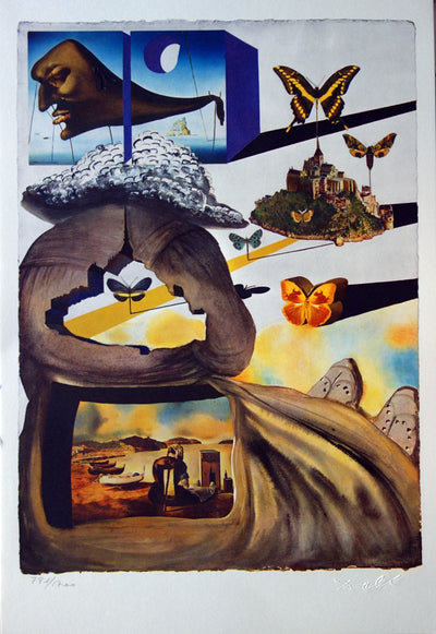 Salvador DALI : SNCF : Suite Papillon, Lithographie originale (photo de détail 5) - Crédit photo : Galerie Art.Paris