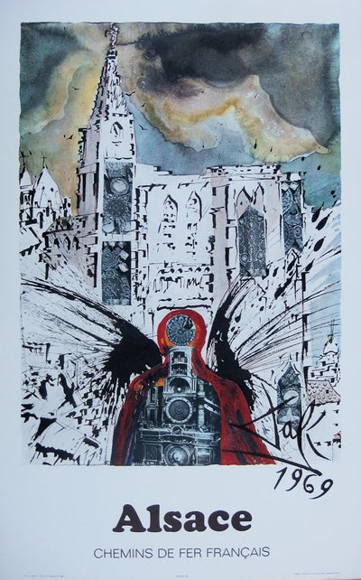 Salvador DALI : Suite Papillon, SNCF, Lithographie originale (photo de détail 4) - Crédit photo : Galerie Art.Paris
