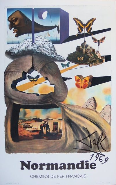 Salvador DALI : Suite Papillon, SNCF, Lithographie originale (photo de détail 6) - Crédit photo : Galerie Art.Paris