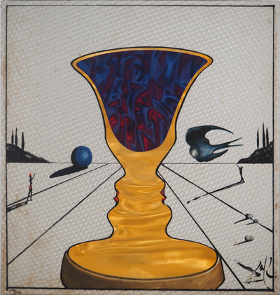 Salvador DALI : Tristan et Iseult : La coupe aux deux visage, Lithographie originale (vue générale) - Crédit photo : Galerie Art.Paris