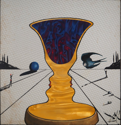 Salvador DALI : Tristan et Iseult : La coupe aux deux visage, Lithographie originale (photo de détail 3) - Crédit photo : Galerie Art.Paris