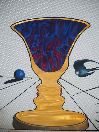 Salvador DALI : Tristan et Iseult : La coupe aux deux visage, Lithographie originale (photo de détail 4) - Crédit photo : Galerie Art.Paris