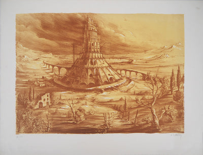 Marc DAUTRY : La construction - Lithographie