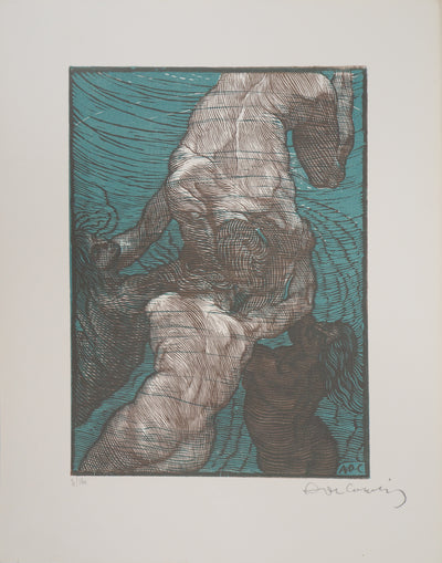 Adolpho DE CAROLIS : Ila, Idylles de Théocrite, 1925 - Gravure sur bois (détail)