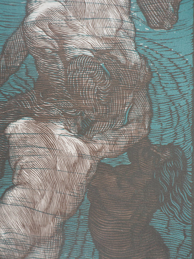 Adolpho DE CAROLIS : Ila, Idylles de Théocrite, 1925 - Gravure sur bois (détail)