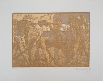 Adolpho DE CAROLIS : Le Travail, 1923 - Gravure sur bois (détail)