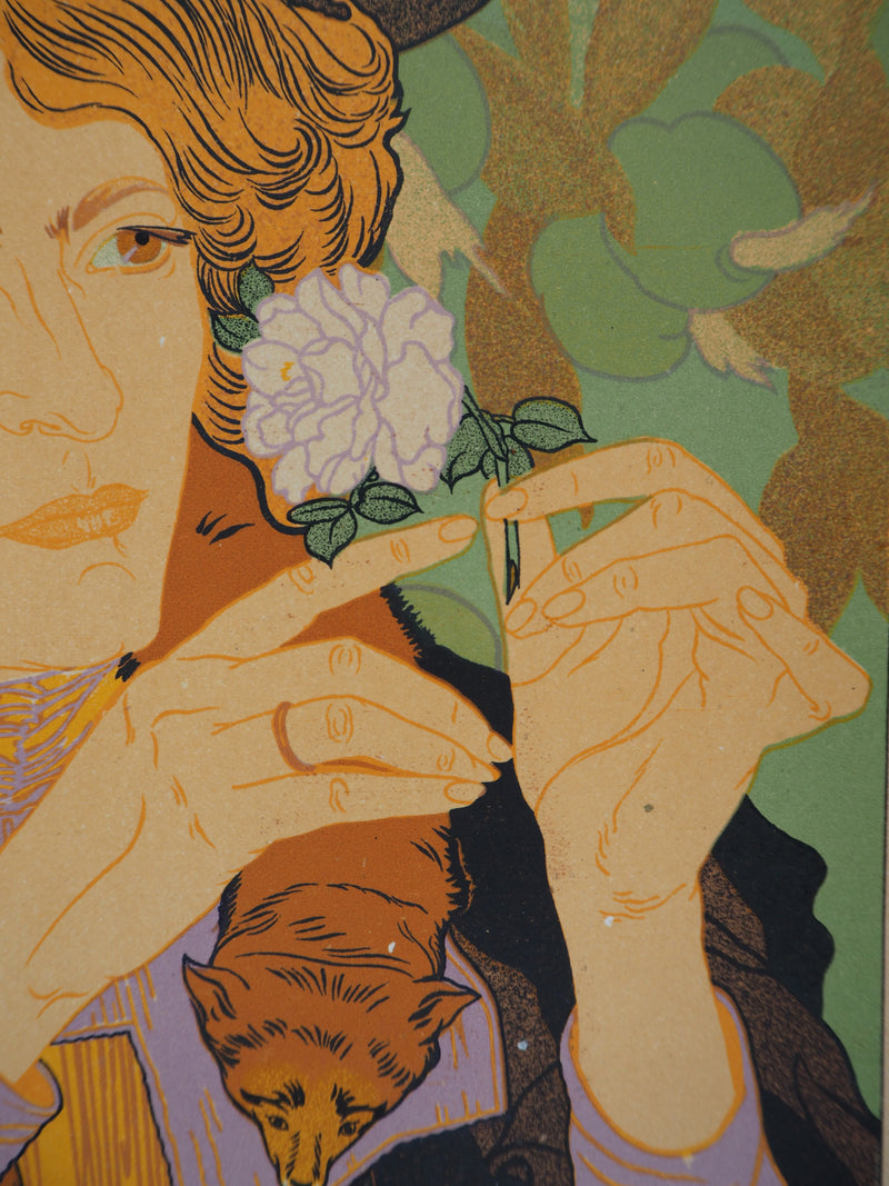 Georges DE FEURE : Salon des Cent, 1895 - Affiche (détail)