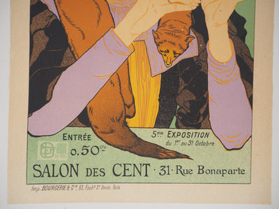 Georges DE FEURE : Salon des Cent, 1895 - Affiche (détail)