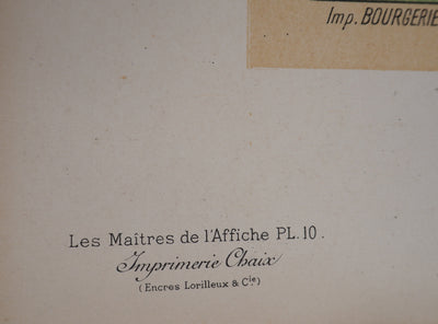 Georges DE FEURE : Salon des Cent, 1895 - Affiche (détail)