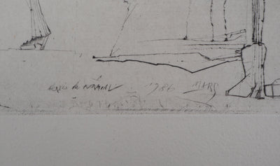 Alexis DE KERMOAL : La ville ouvre ses portes - Gravure (détail)