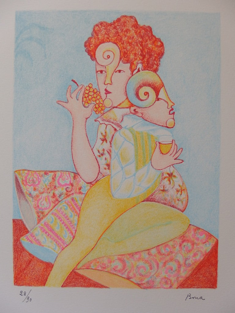 Bona DE MANDIARGUES :  - Lithographie