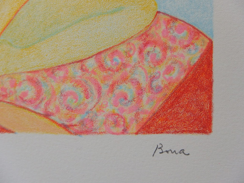 Bona DE MANDIARGUES :  - Lithographie (détail)