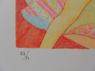 Bona DE MANDIARGUES :  - Lithographie (détail)