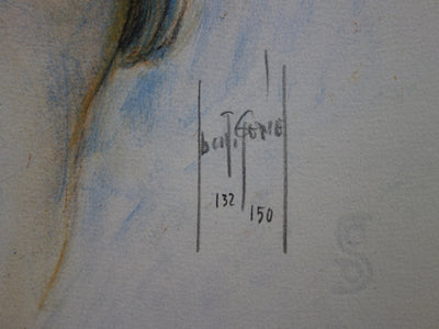 Francis DE SAINT GENIES : Amour à Samothrace - Lithographie (détail)