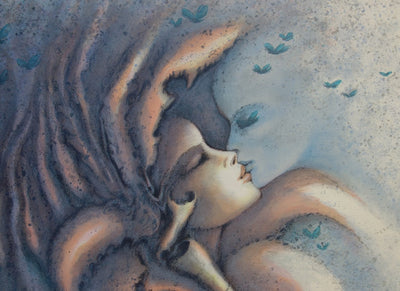 Francis DE SAINT GENIES : Et si la rose - Lithographie (détail)