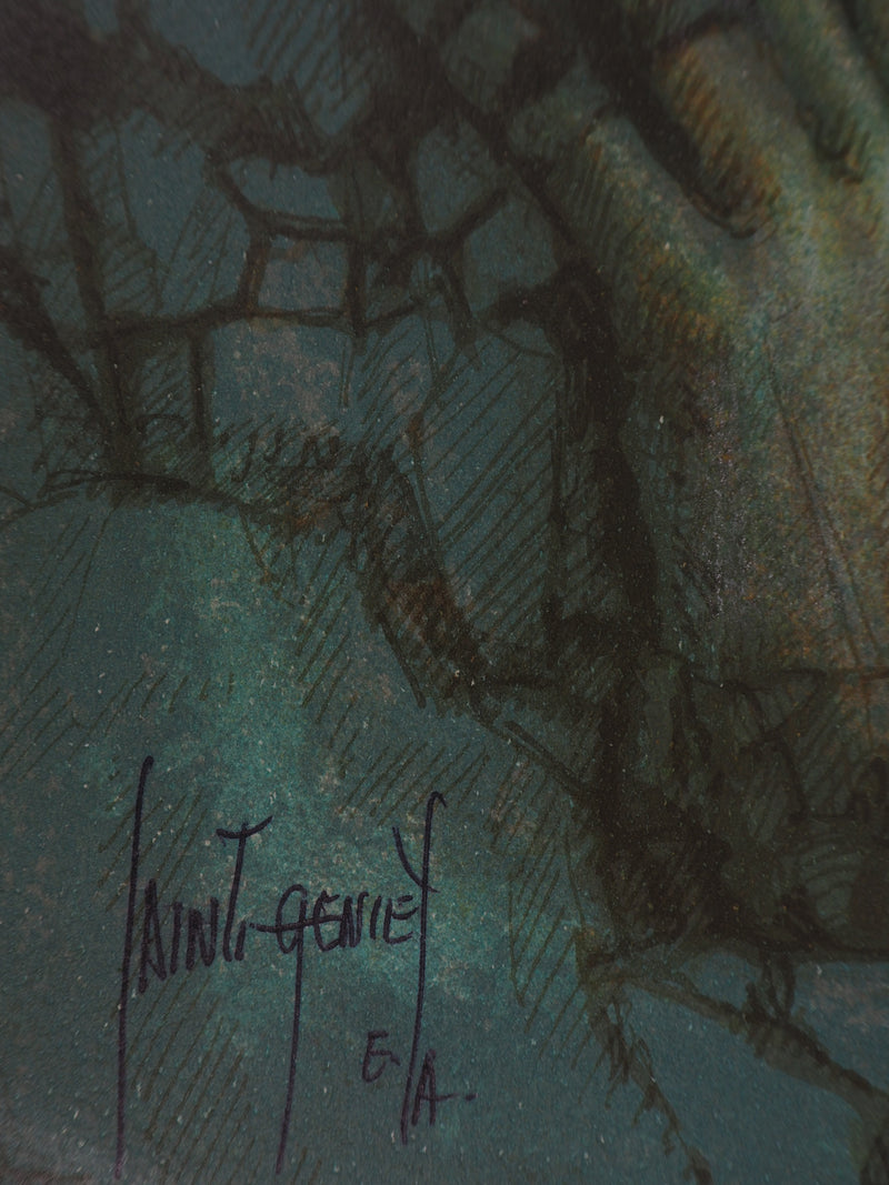 Francis DE SAINT-GENIES : Sablier féminin, 2008 - Lithographie (détail)