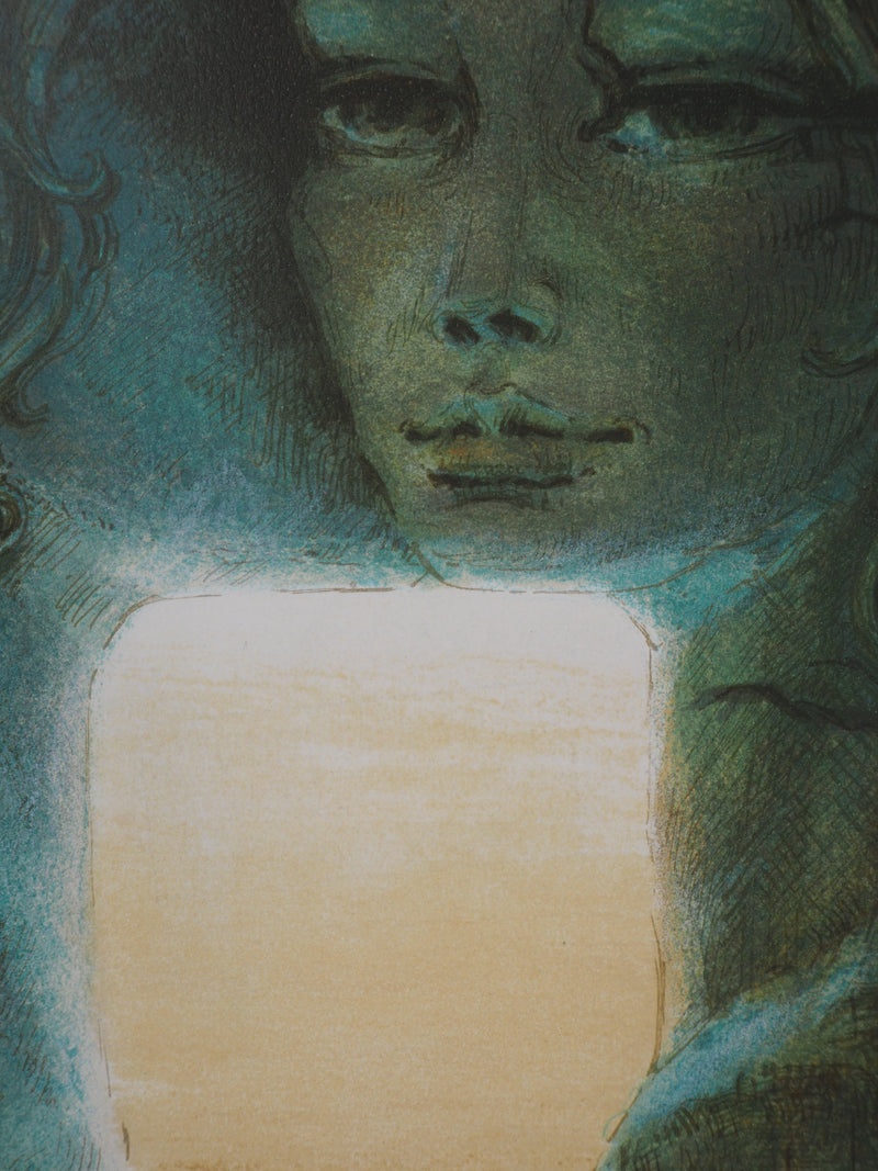 Francis DE SAINT-GENIES : Sablier féminin, 2008 - Lithographie (détail)