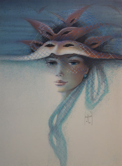 Francis DE SAINT-GENIES : Violette - Lithographie