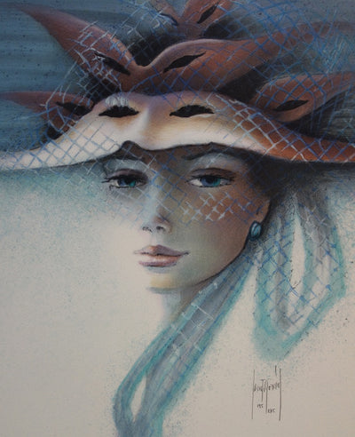 Francis DE SAINT-GENIES : Violette - Lithographie (détail)