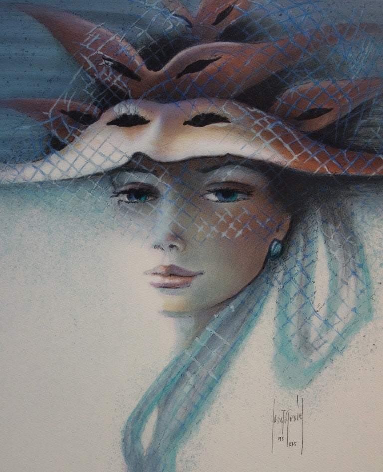 Francis DE SAINT-GENIES : Violette - Lithographie (détail)