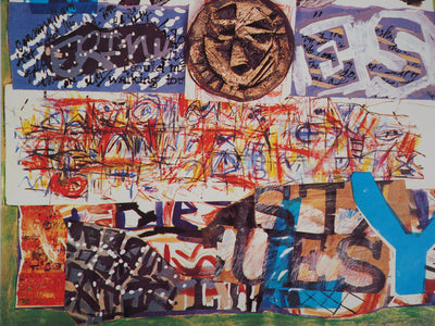 Serge DE TURVILLE : Compositions superposées - Sérigraphie (détail)