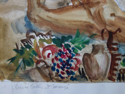 Albert DECARIS : L'Automne - Gravure (détail)