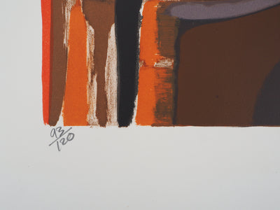 Alfred DEFOSSEZ : Nonchalance, 1973 - Lithographie (détail)