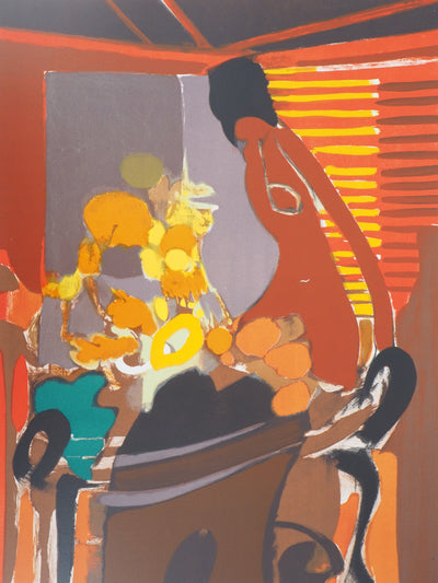 Alfred DEFOSSEZ : Nonchalance, 1973 - Lithographie (détail)