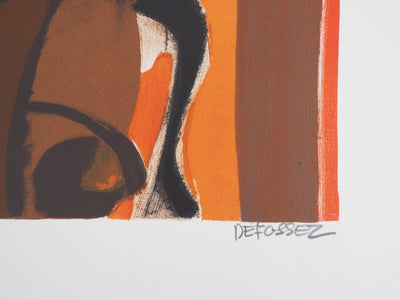 Alfred DEFOSSEZ : Nonchalance, 1973 - Lithographie (détail)