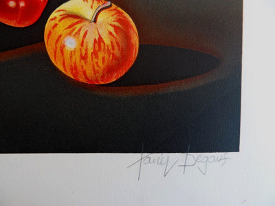 Xavier DEGANS : Paysage surréaliste - Lithographie (détail)