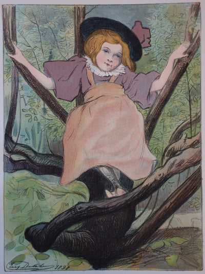 E. Delatre : Kacia - Lithographie (détail)