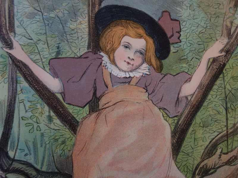 E. Delatre : Kacia - Lithographie (détail)