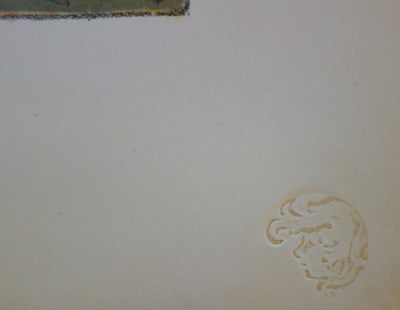 E. Delatre : Kacia - Lithographie (détail)