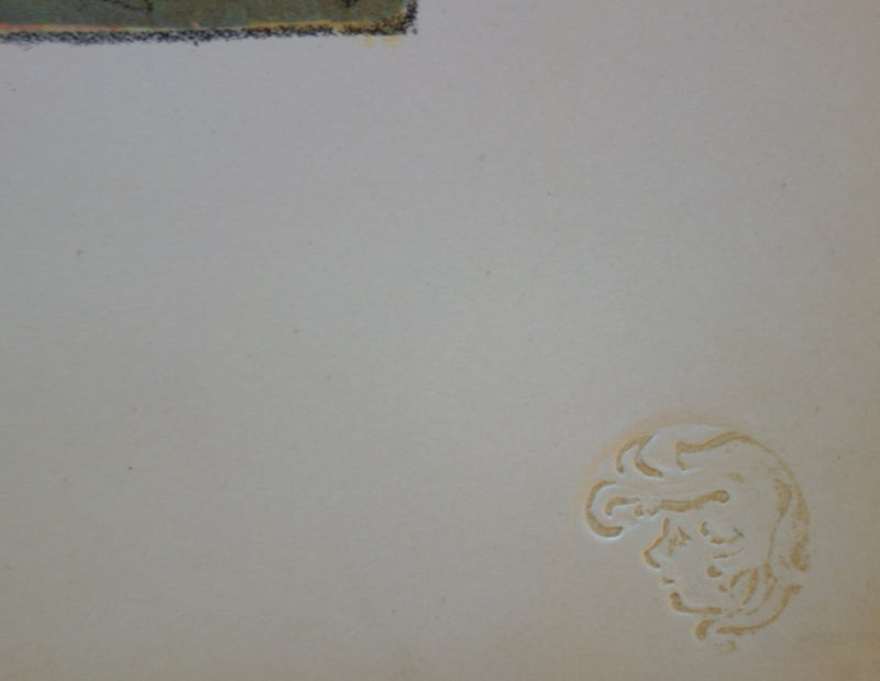E. Delatre : Kacia - Lithographie (détail)