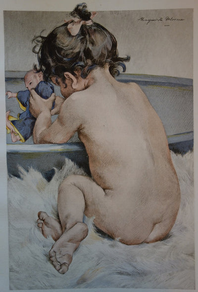 Marguerite DELORME : La Poupée - Lithographie (détail)