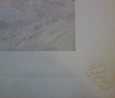 Marguerite DELORME : La Poupée - Lithographie (détail)