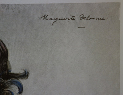 Marguerite DELORME : La Poupée - Lithographie (détail)