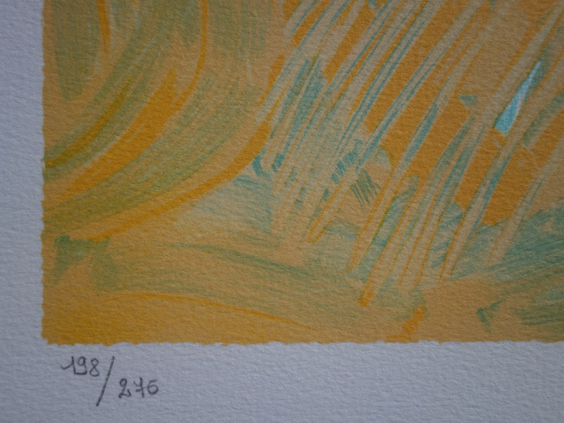 Nancy DELOUIS : Douceur : Jeune-femme endormie - Lithographie (détail)