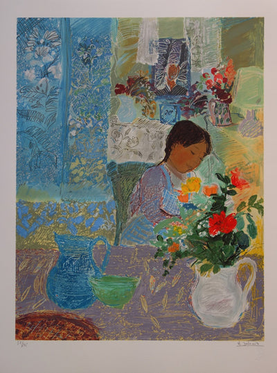 Nancy DELOUIS : Rêve de petite fille - Lithographie
