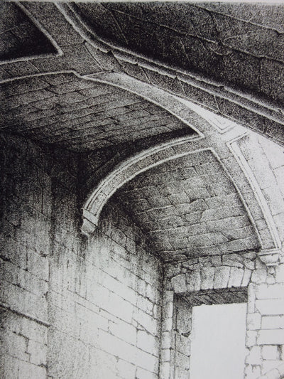 Pierre DELVINCOURT : Caracol - Gravure (détail)