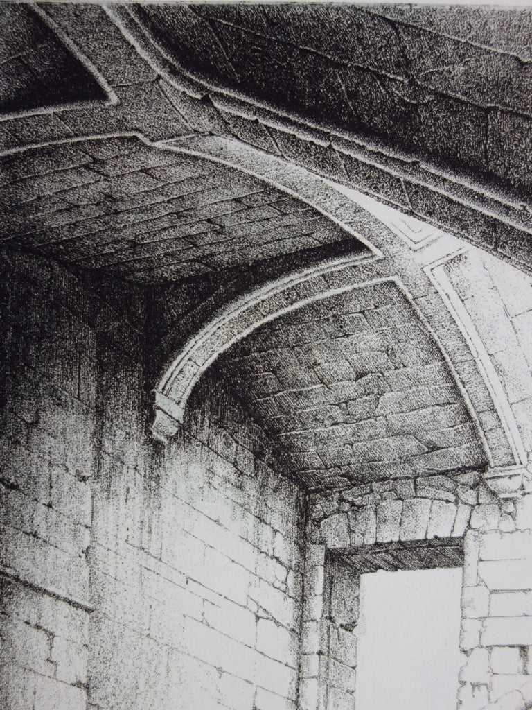 Pierre DELVINCOURT : Caracol - Gravure (détail)