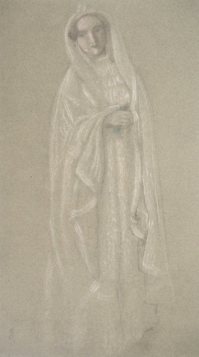 Maurice DENIS : Figure de femme, Etude pour l'Eternel Printemps, Lithographie originale (vue générale) - Crédit photo : Galerie Art.Paris