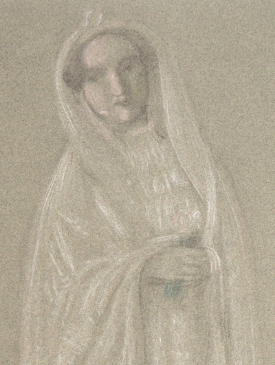 Maurice DENIS : Figure de femme, Etude pour l'Eternel Printemps, Lithographie originale (photo de détail 4) - Crédit photo : Galerie Art.Paris