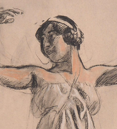 Maurice DENIS : Etude pour la figure d'Ariane, Lithographie originale (photo de détail 5) - Crédit photo : Galerie Art.Paris