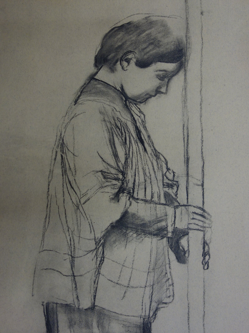 Maurice DENIS : Pèlerin priant, Lithographie originale (photo de détail 3) - Crédit photo : Galerie Art.Paris