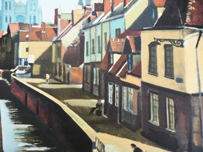 André DERAIN : Amiens - Lithographie (détail)